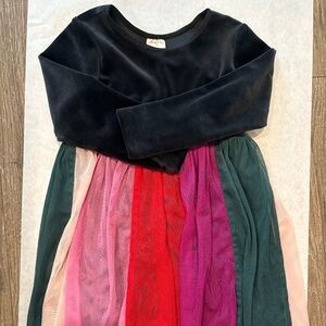 Hanna Andersson festive dress with velvet and tulle size 4